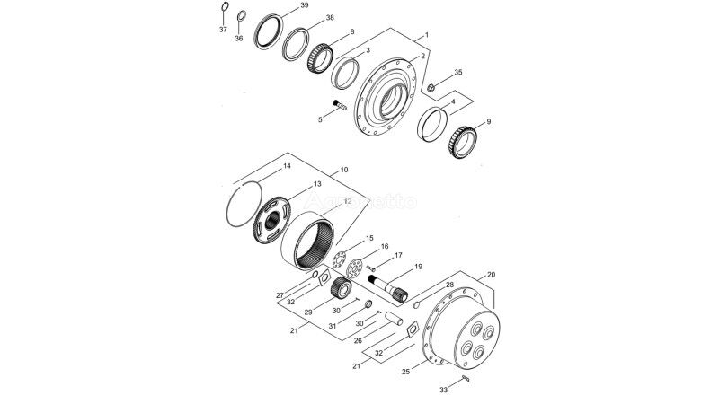bearing for New Holland T6090 T6070  wheel tractor