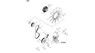 84523942 belt tensioner for New Holland T6090 wheel tractor