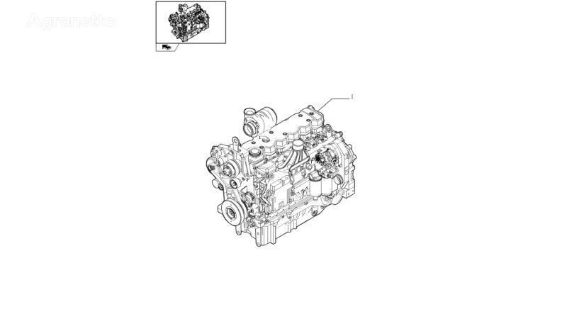 87516256 engine for New Holland T6090  wheel tractor