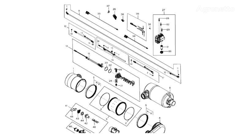 Szyjka wlewu  DZ115040 other engine spare part for John Deere 9470RX crawler tractor