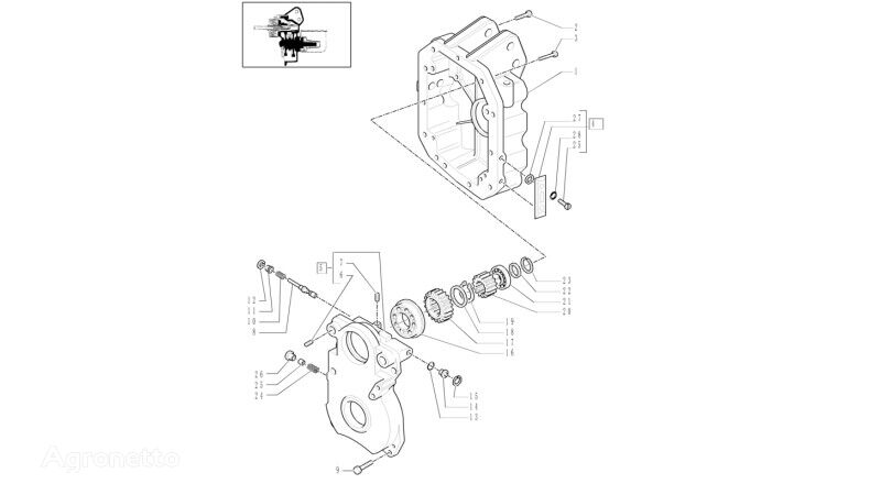 Koło zębate z17 5193952 other transmission spare part for New Holland T6010  wheel tractor
