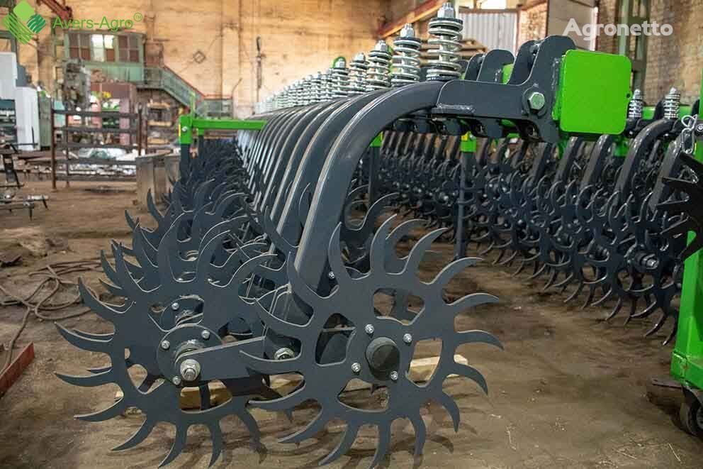 new Harrow rotary Green Star 9 m with solid tools, solid frame power harrow
