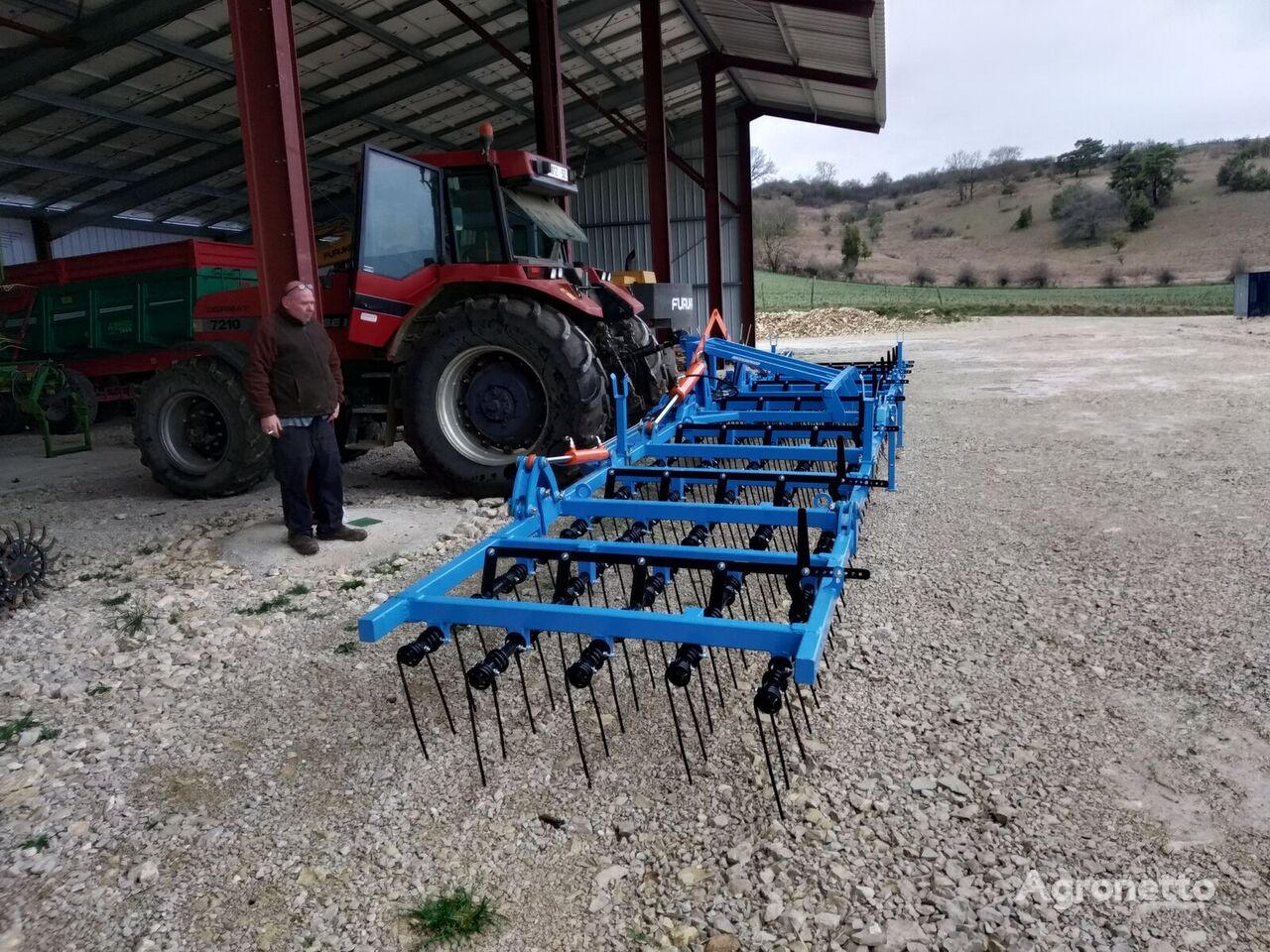 new Agrokalina Herse étrille lourds model grizzly 12m  spring tine harrow